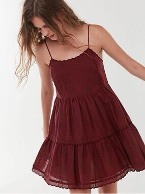 out from under juliette satin lace-trim mini dress Out From Under Juliette Satin Lace Trim Mini Dress